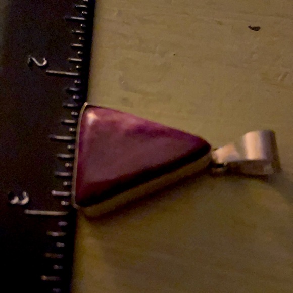 S. Dickens Native Sterling & Purple Spiny Oyster Pendant - Picture 5 of 8